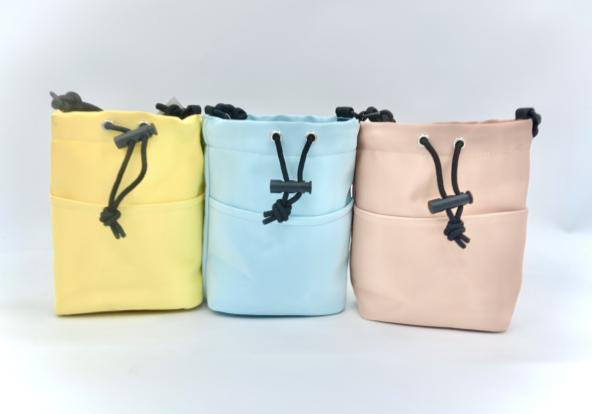 Soft PU leather drawstring shoulder bag